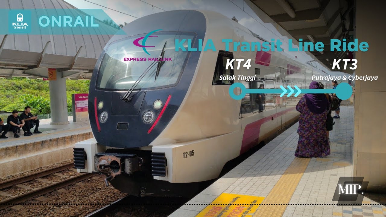 [4K] ERL KLIA Transit Line Ride: Salak Tinggi to Putrajaya & Cyberjaya