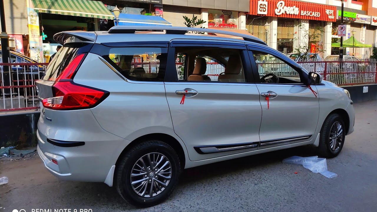 2021 Maruti Suzuki Ertiga zxi+ | Accessories installation | Roof Rails | Spoiler | 7 D Matt's
