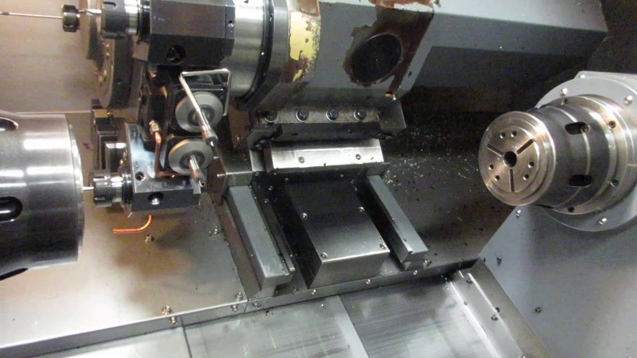 Samsung SL25ASY CNC Turning Center w Sub, Live-Mill, C & Y Axis - Online Auction at Machinesused.com