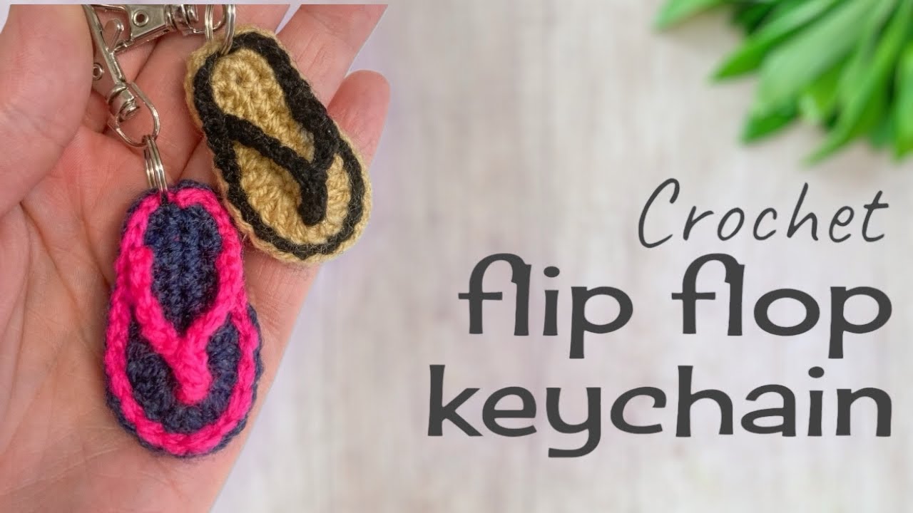 Crochet Keychain Thong Flip Flop | Beginner-Friendly - You Should Learn This!