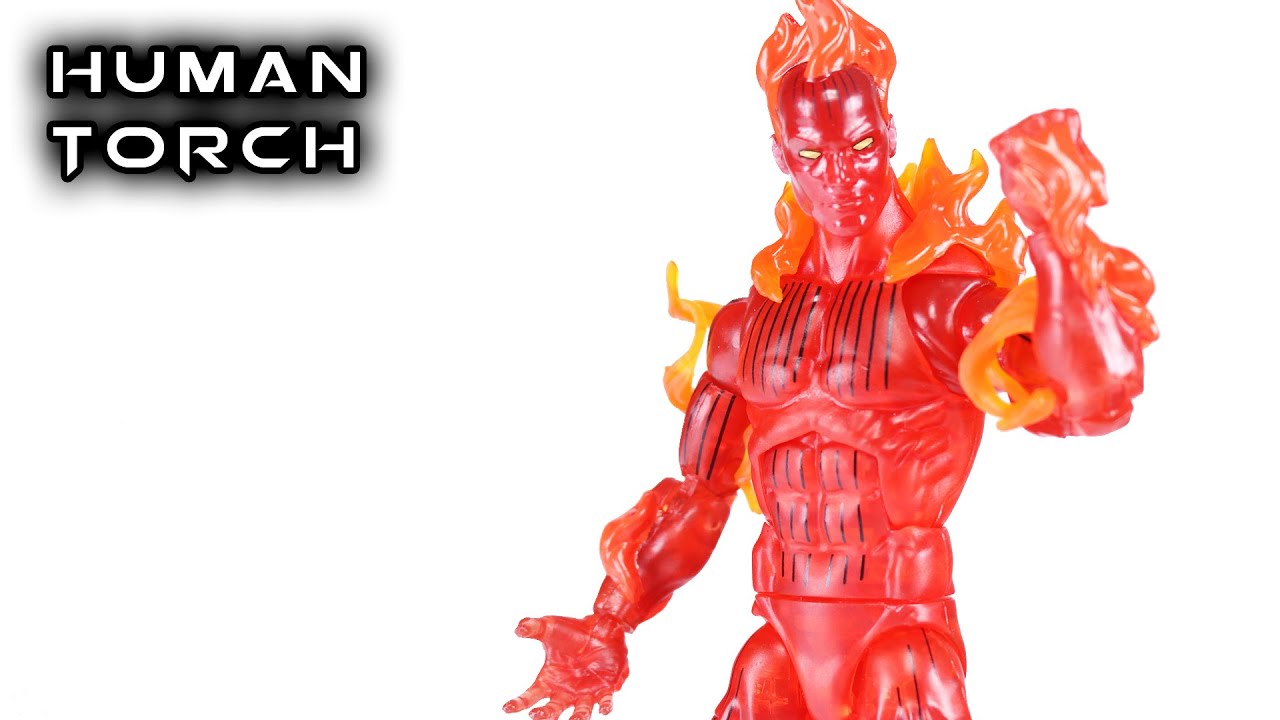 Marvel Legends HUMAN TORCH Fantastic Four Retro Series Action Figure Review