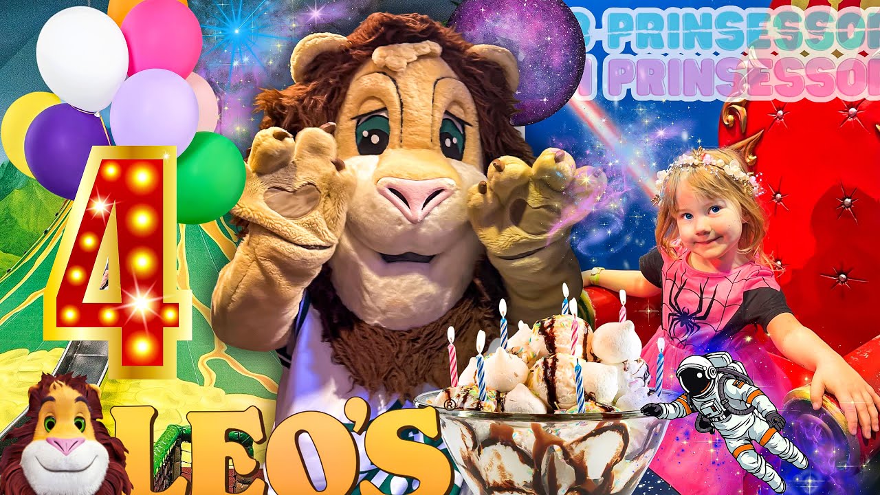 Tillys 4årskalas på Leos lekland🦁🎈🚀 - 3prinsessor VLOGG! 🤩