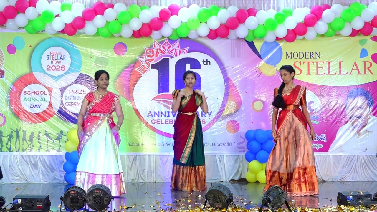 Modern Stellar School 16th Annual day - 9th A girls