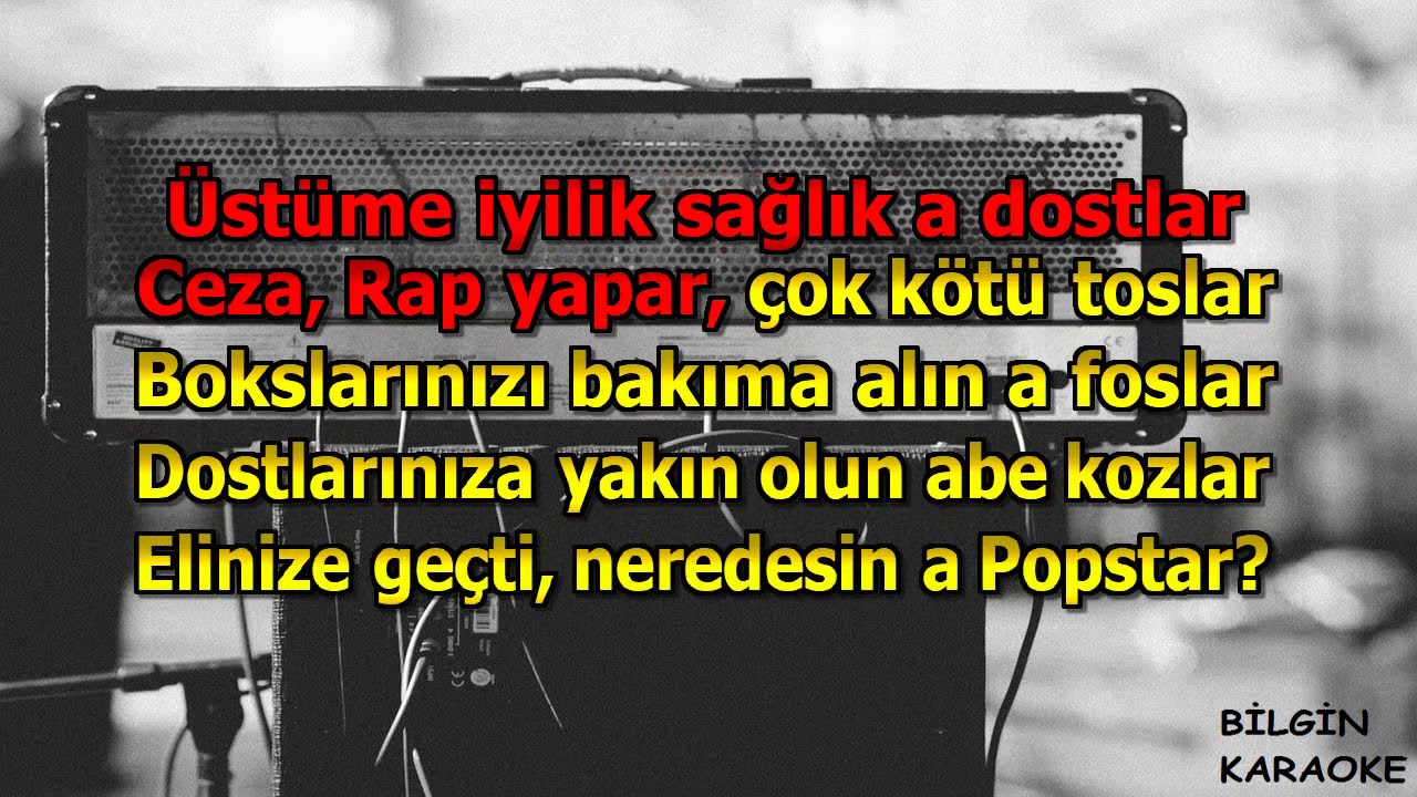 Ceza - Yerli Plaka (Karaoke) Türkçe