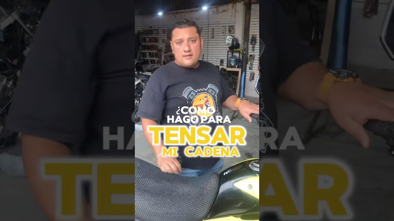 Te ense&ntilde;o a tensar tu cadena 🚀 #motos #tensarcadena #consejosdemotociclismo #bikers  #biker