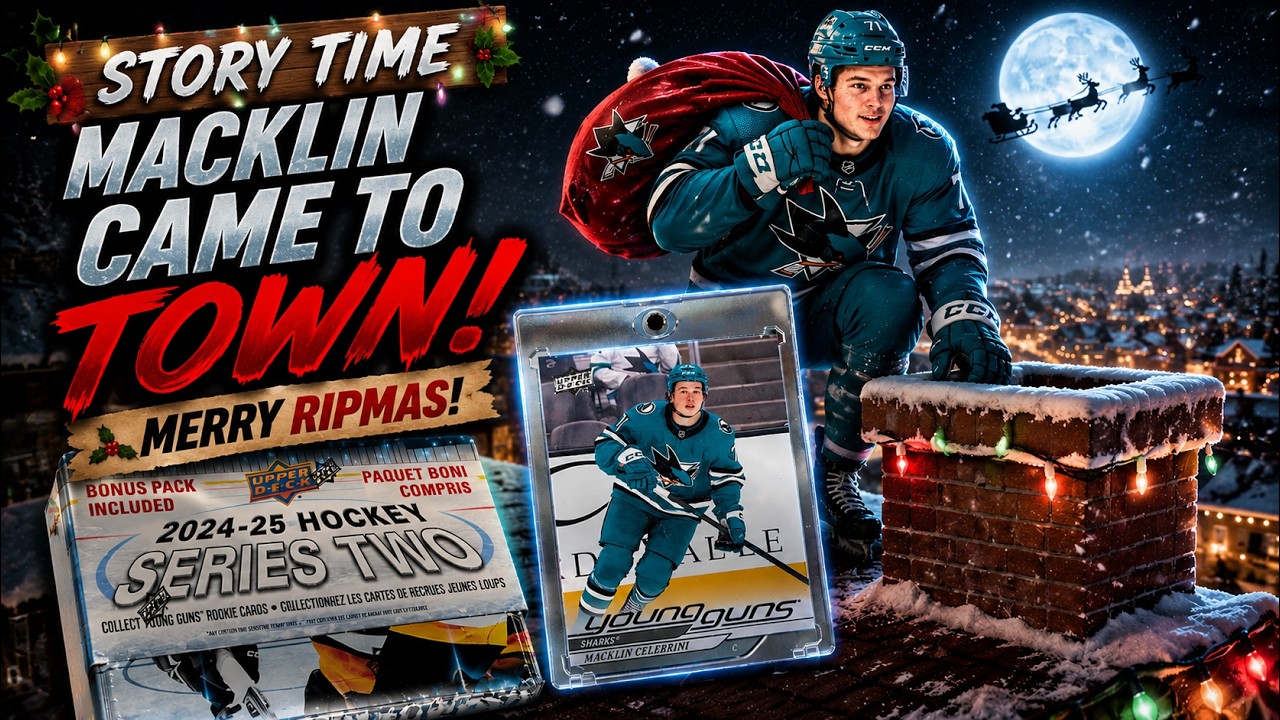 Merry Ripmas! Macklin Came To Town! Upper Deck 24-25 Series Two Retail Tin Break! Tis The Season!