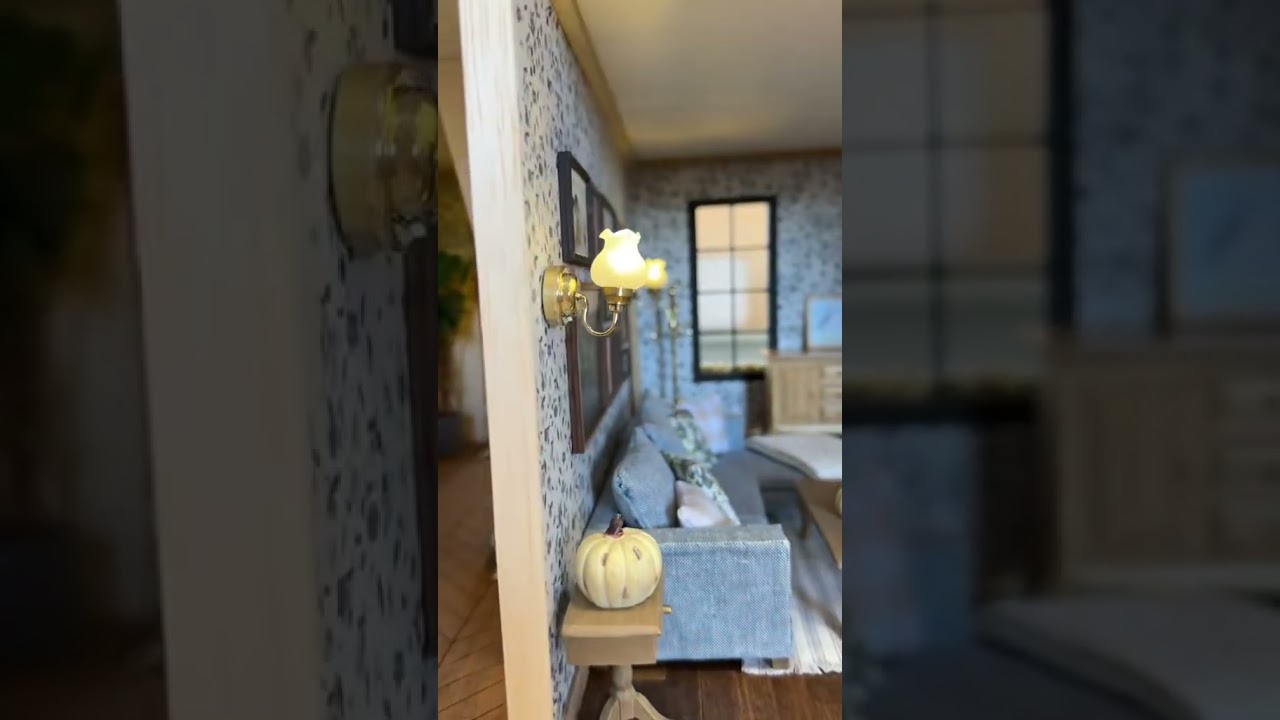 Massive Colonial Dollhouse grand reveal! From dilapidated to show stopper 😍 #dollhouse #miniatures
