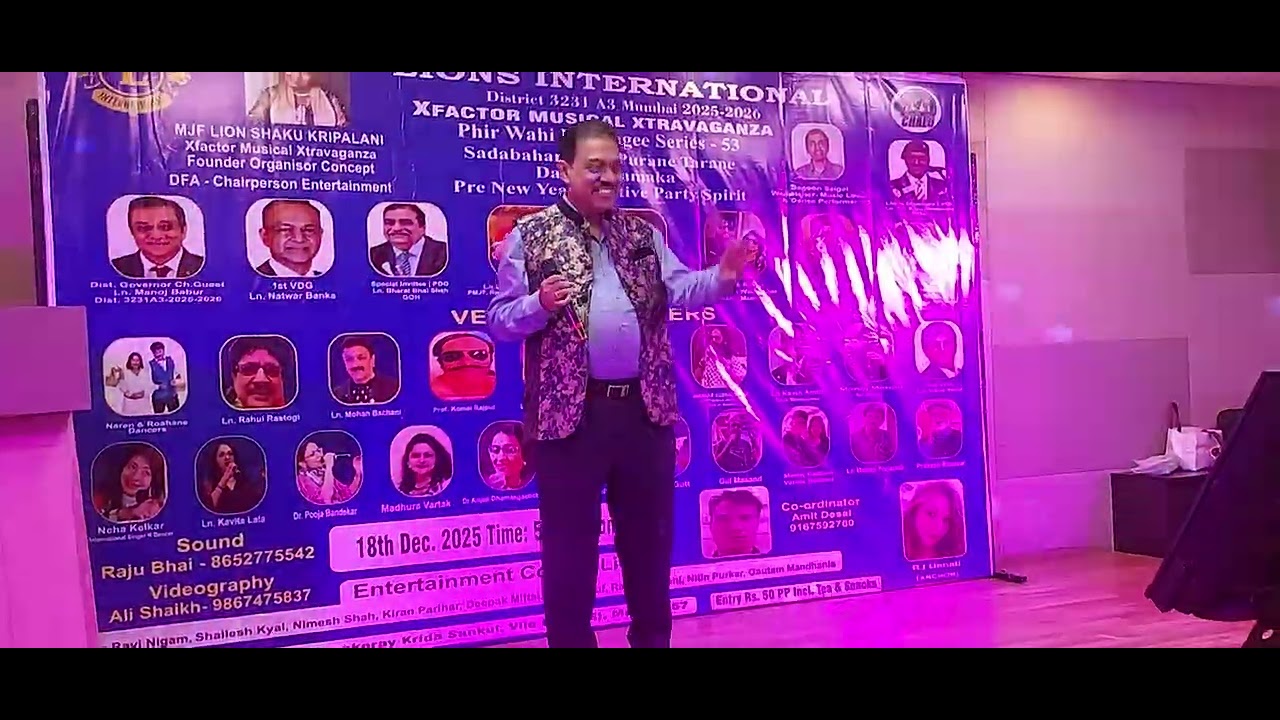 Rishi Kapoor dance medley sung by Sudeepto....