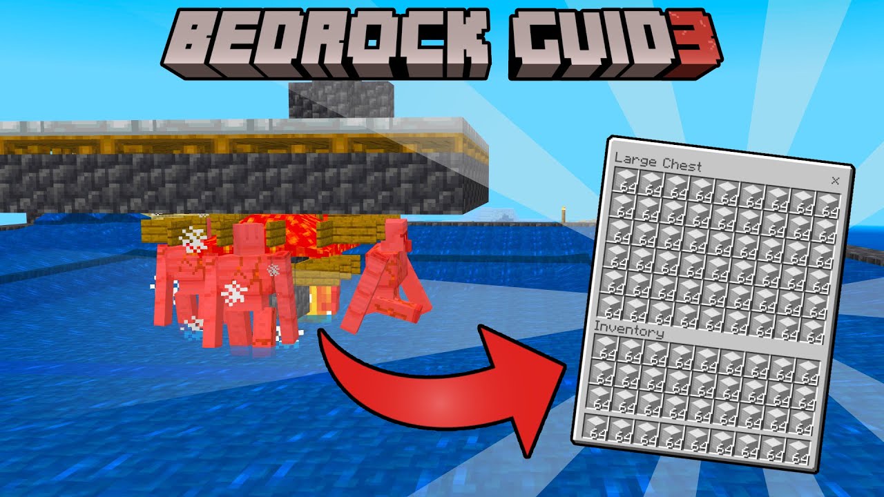 INFINITE Max Iron Farm | Bedrock Guide S3 EP13 | Minecraft