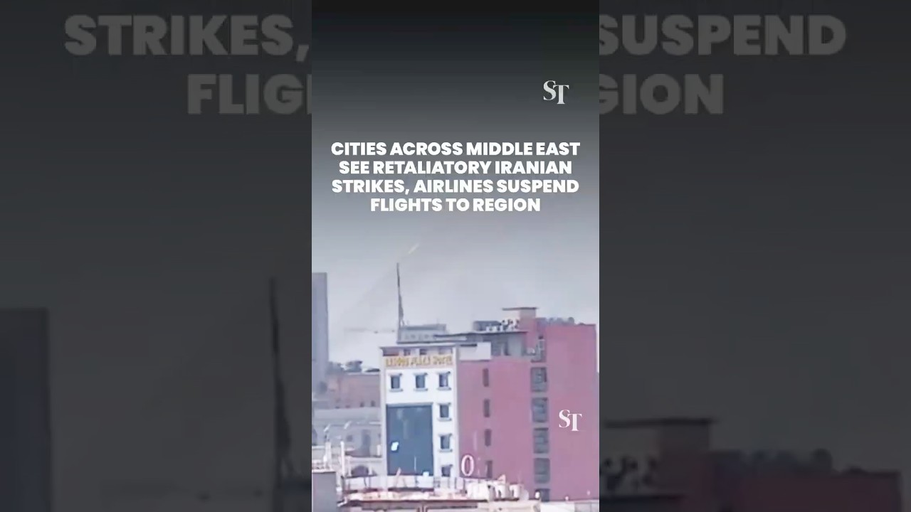 Cities across the Middle East see retaliatory Iranian strikes, airlines suspend flights to region