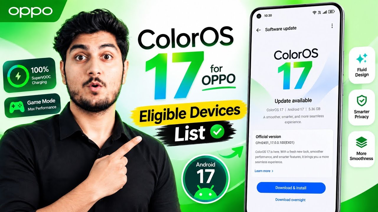 OPPO ColorOS 17 Full Device List