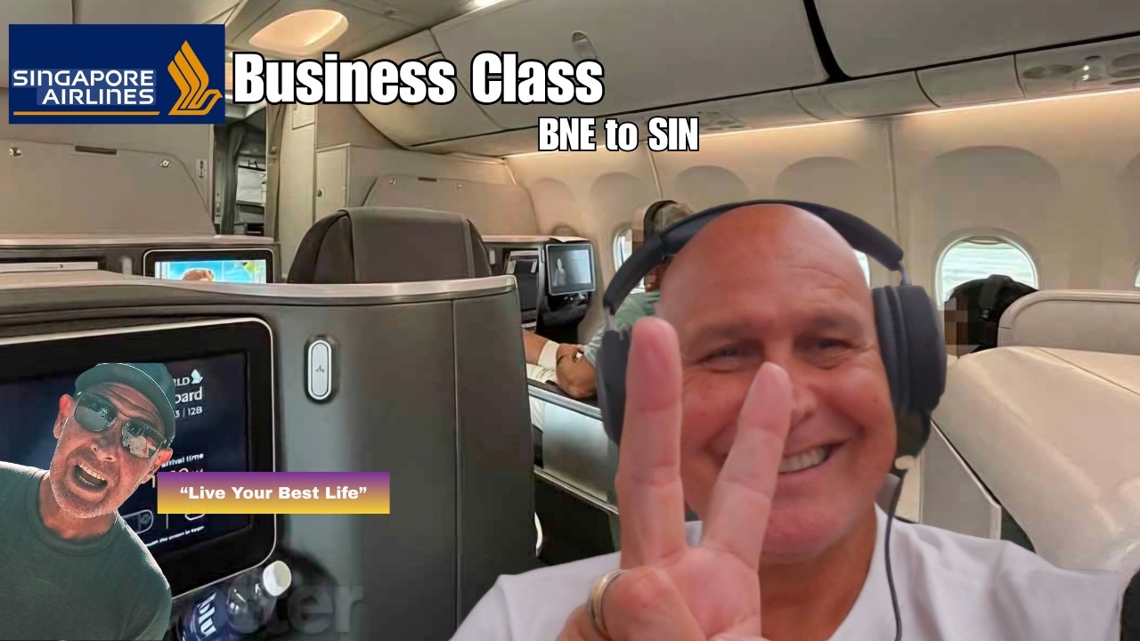 Singapore Airlines Business Class for the first time | BNE to SIN #singaporeairlines #businessclass