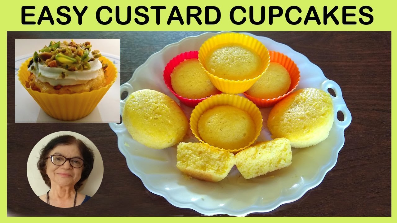 Perfect Custard Cupcakes / How to Make Custard Cupcakes / Easy recipe