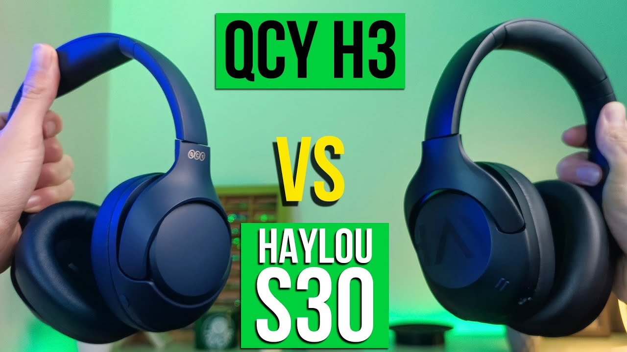 QUER um HEADPHONE com BOM CANCELAMENTO de RUÍDO? QCY H3 ANC vs Haylou S30 Comparativo!
