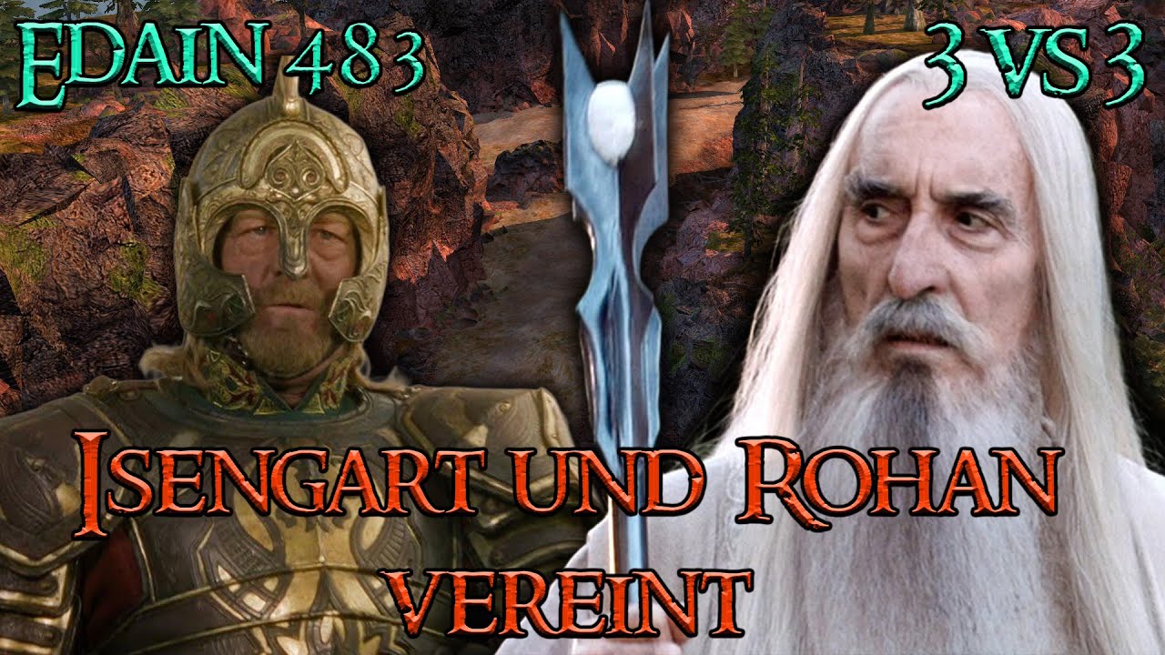 Ein ungewöhnliches Bündnis - 4vs4 Edain Mod 4.8.3 Schlacht um Mittelerde 2 AdH