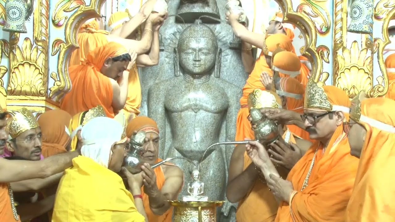 श्री 1008 चन्द्रप्रभु भगवान अभिषेक शांति धारा श्री दिगम्बर जैन सिद्ध क्षेत्र सोनागिर 26 जनवरी 2026