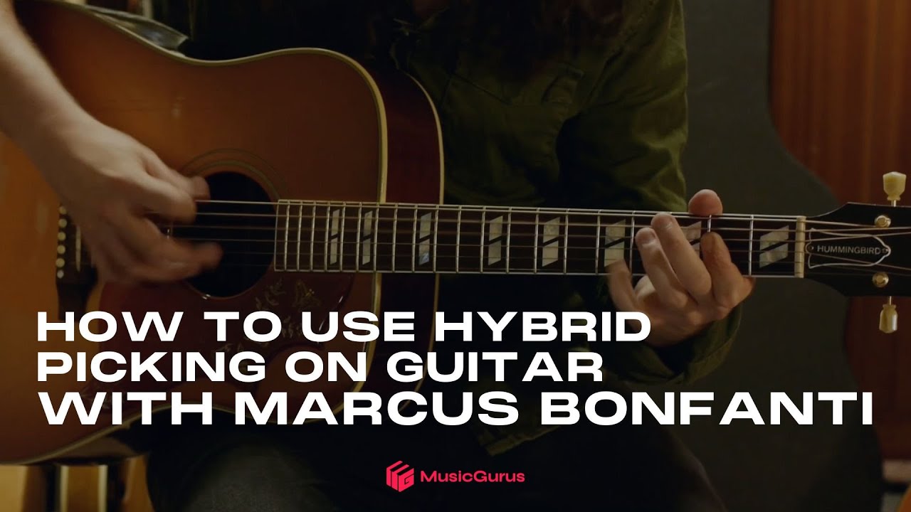 How to use Hybrid Picking on Guitar with Marcus Bonfanti