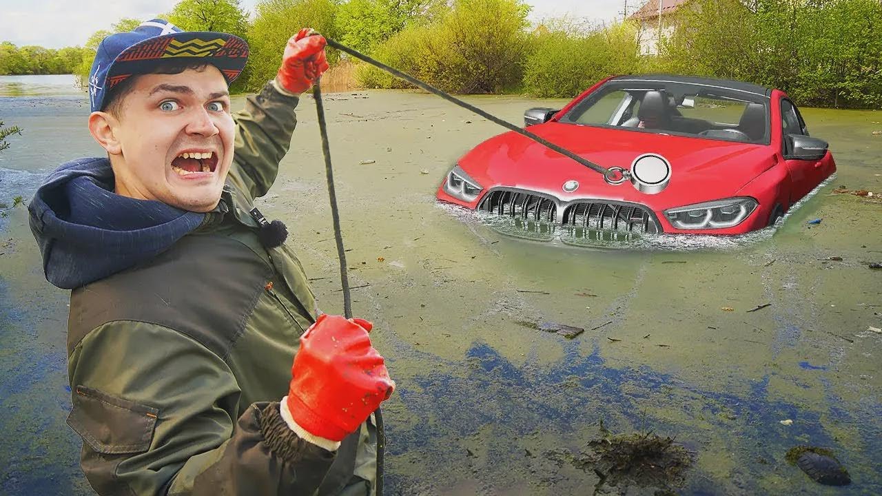 Découvertes effrayantes lors d'une pêche à l'aimant là où une voiture a sombré !
