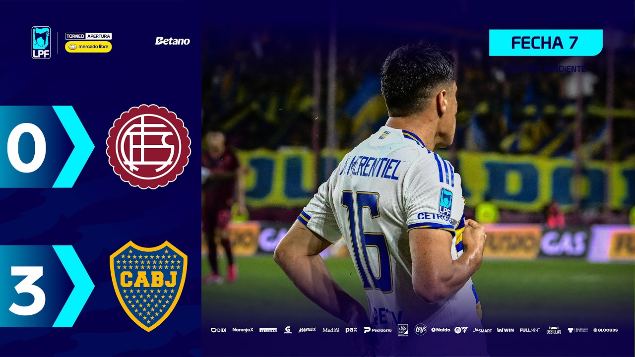 LANÚS 0 - 3 BOCA | Resumen del partido | #TorneoMercadoLibre 2026 🏆