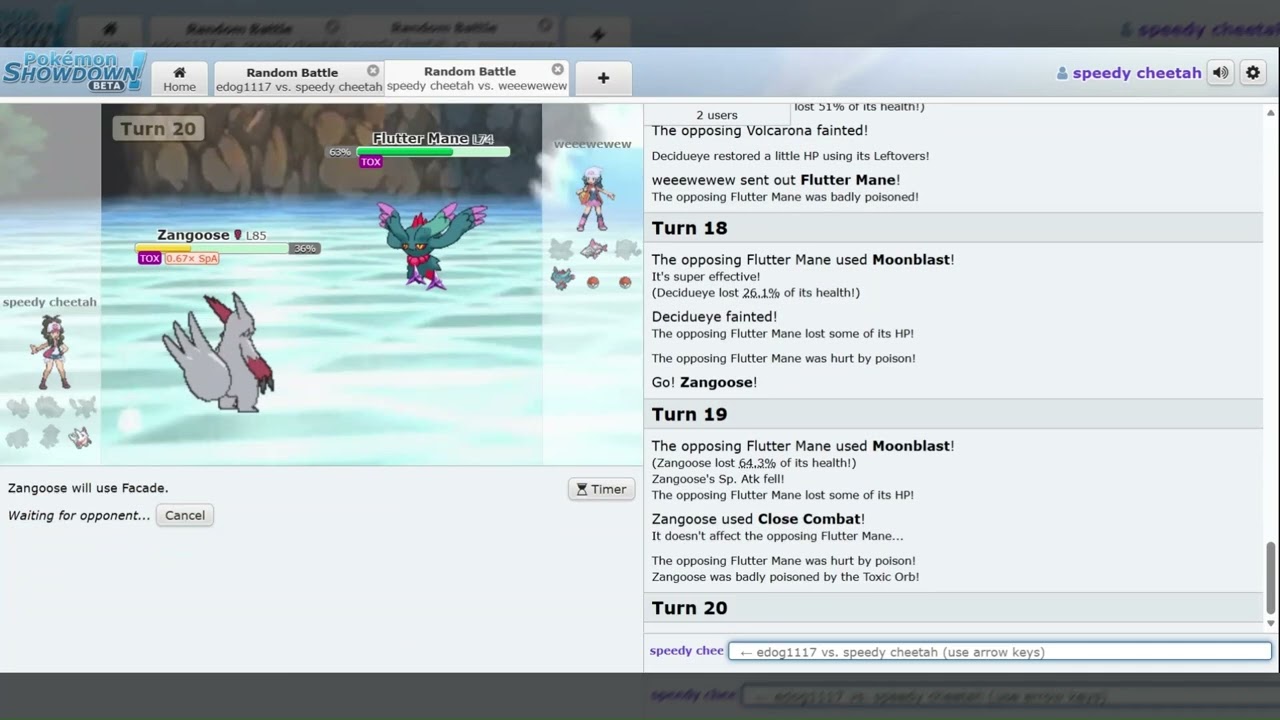 Pokemon Showdown: Random Battles
