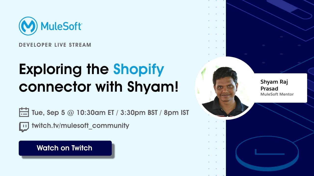 Exploring the Shopify connector with Shyam!