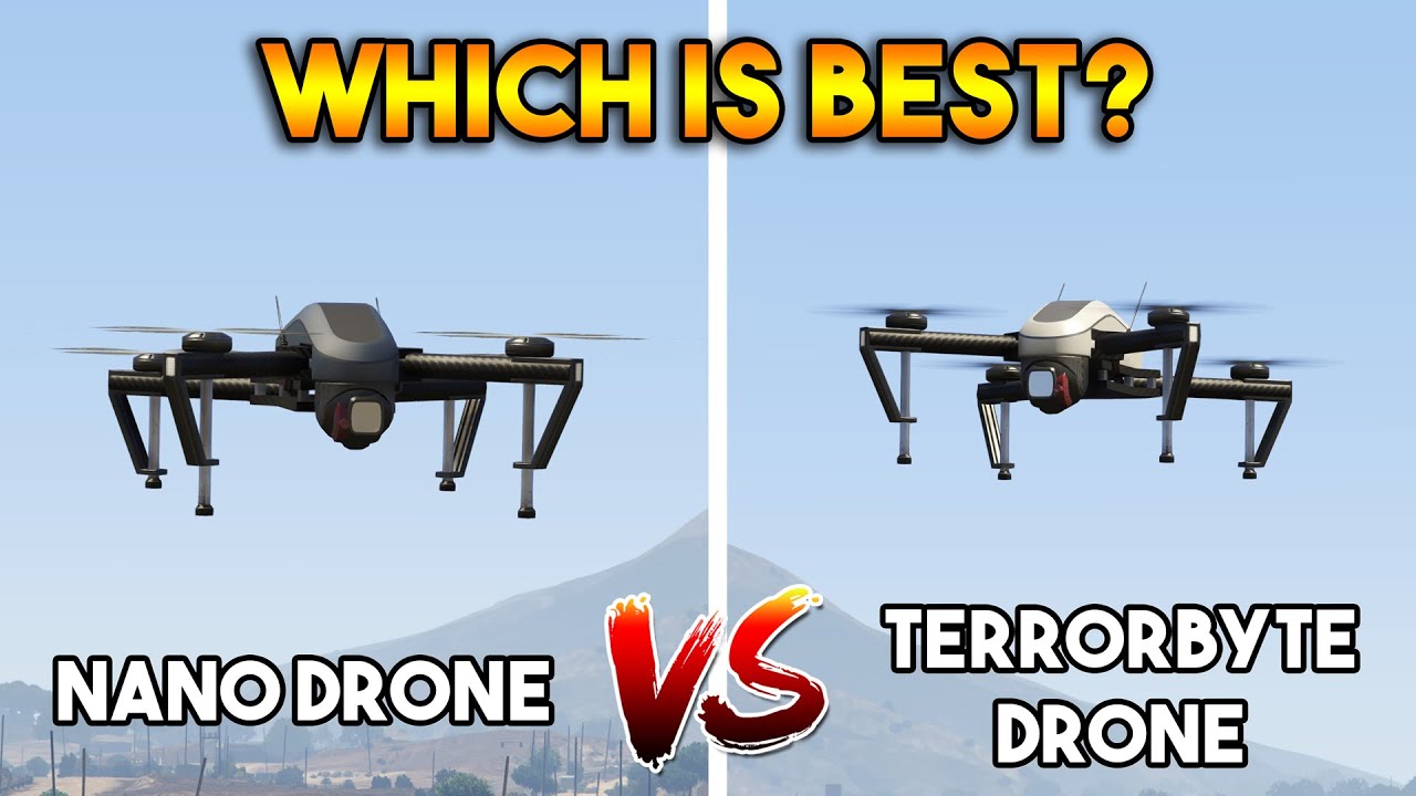 GTA 5 ONLINE : NANO DRONE VS TERRORBYTE DRONE (WHICH IS BEST DRONE?)