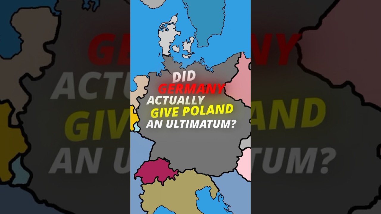 Did Germany actually give Poland an ultimatum?