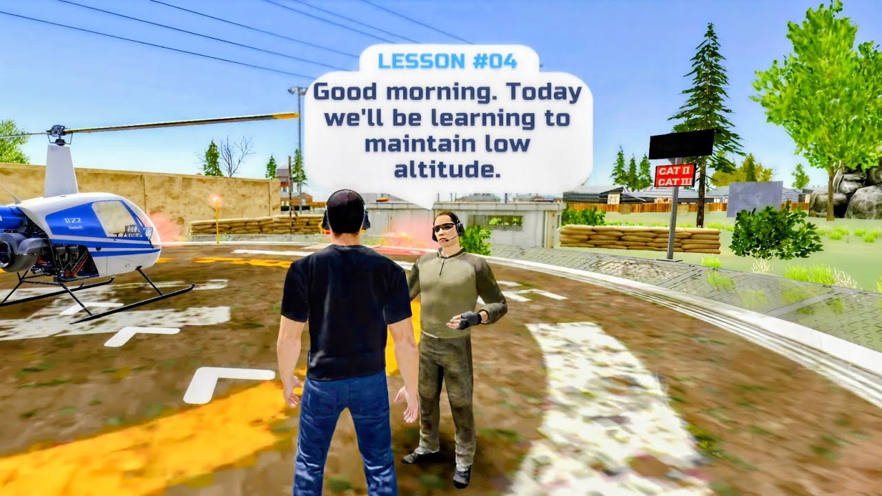 Helicopter Flight School - Lesson 4 Low Altitude #helicopter #flightschool #simulator