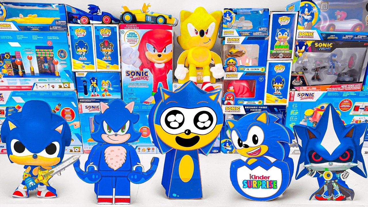 Unboxing Sonic The Hedgehog Toys Collection ASMR | Sonic Mystery Box Edition Collection