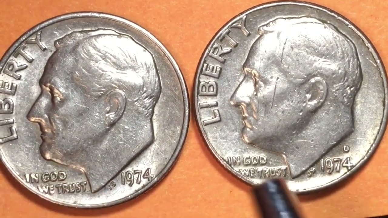 What's A US 1974 Dime Made Of - United States 10 Cents Coin