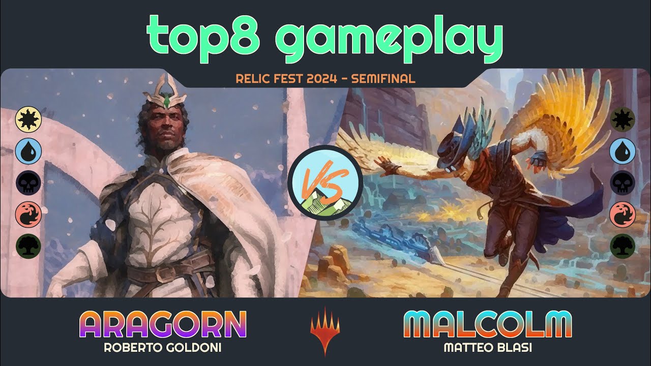 Арагорн против Малкольма - Relic Fest 2024 - Полуфинал - Duel Commander - EDH│MTG│bitzelberg