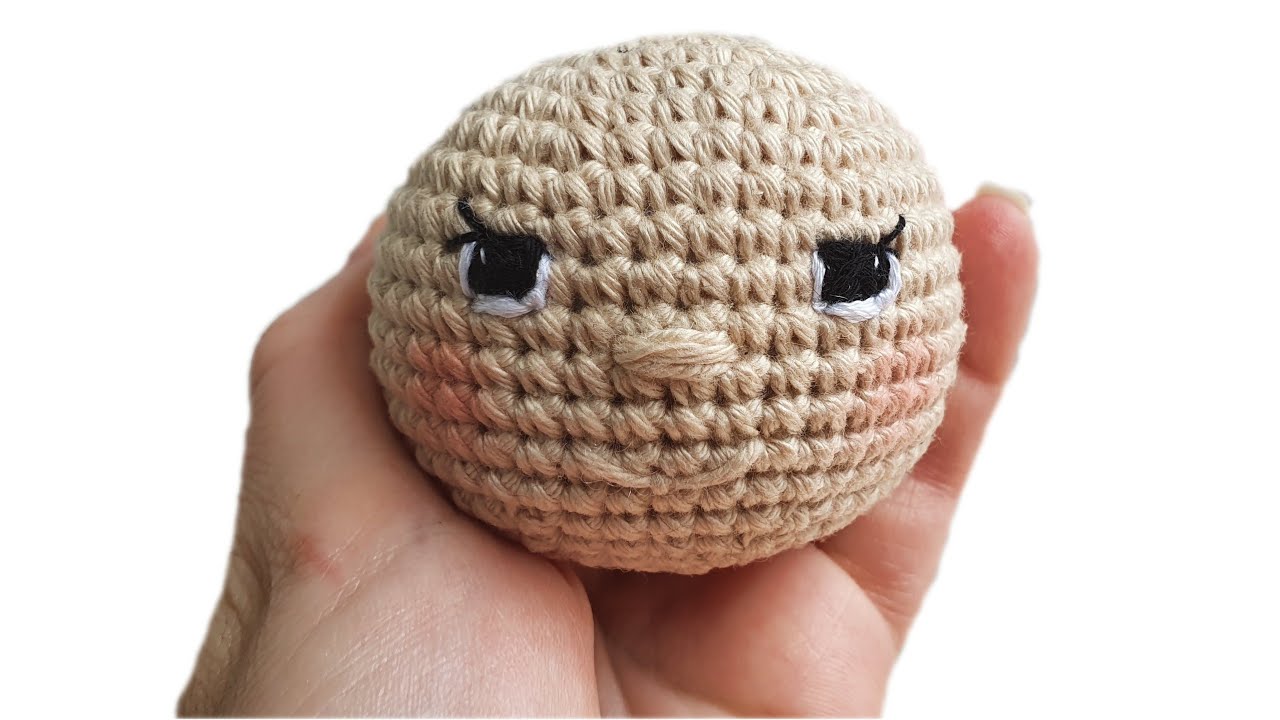 Como bordar olhos de amigurumi - fácil de fazer