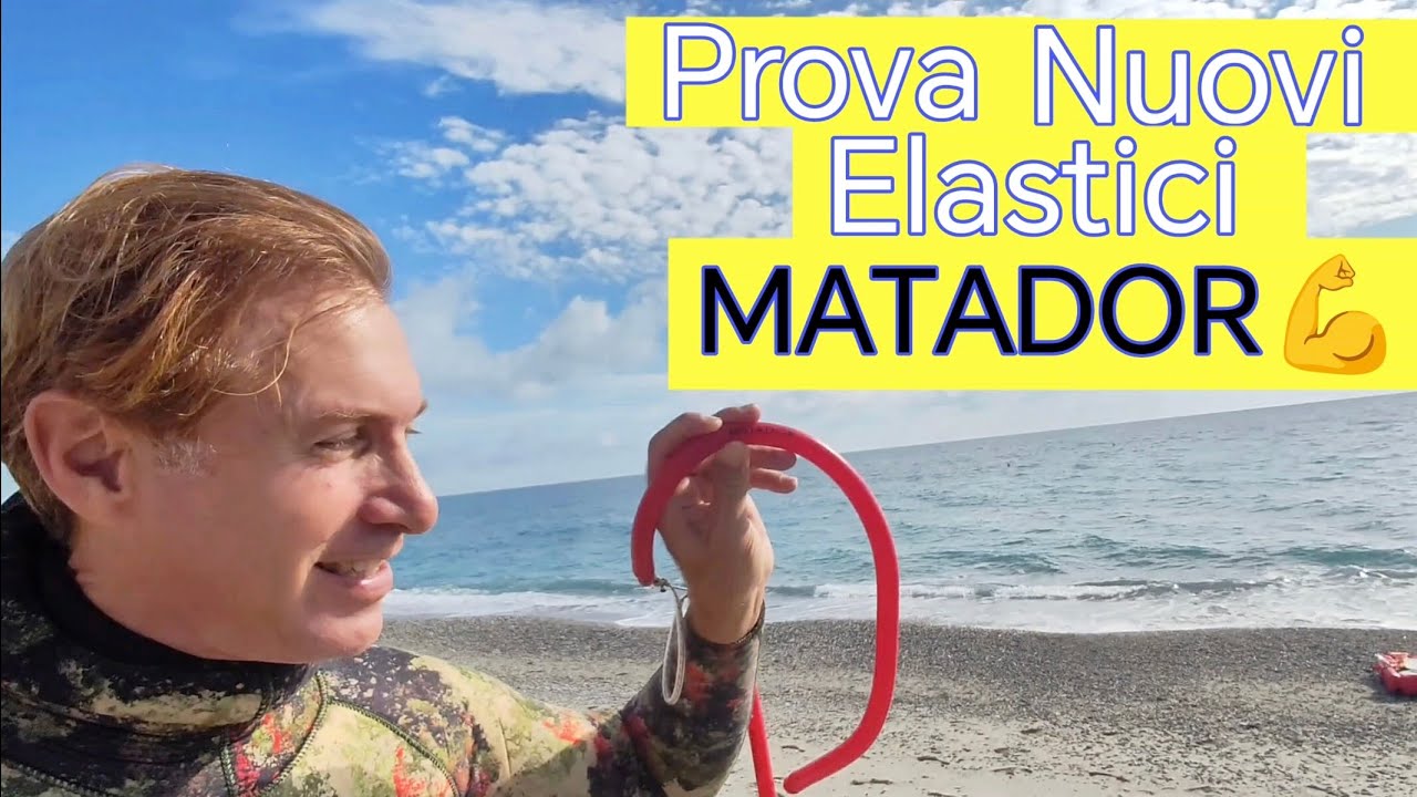Ecco a voi i nuovi elastici Matador😮! 4 tiri 4 Pesci 🐟😁✌️ Pesca Sub - Pesca Subacquea basso fondo 