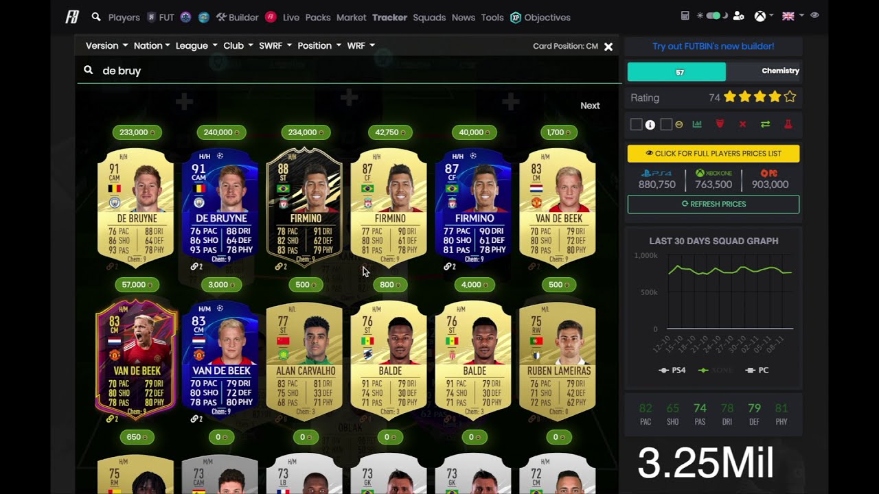 OP FIFA 21 EPL based Hybrid Squad Builder 500k, 800k, 1mil, 1.5mil, 3 million coin teams