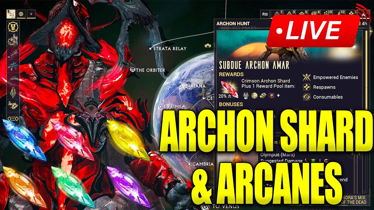 Archon Shard & Arcane Weekly Farming! 3 Weeks Until Shadowgrapher Update! Marathon Launch Tomorrow