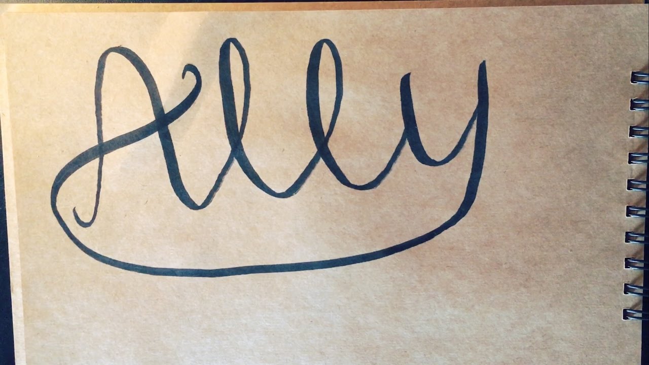 Brush Lettering - Ally // NDA