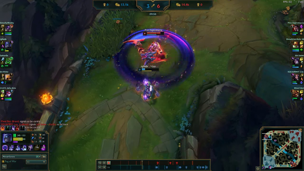 Shen W does NOT* block Darius Ult (Season 8)