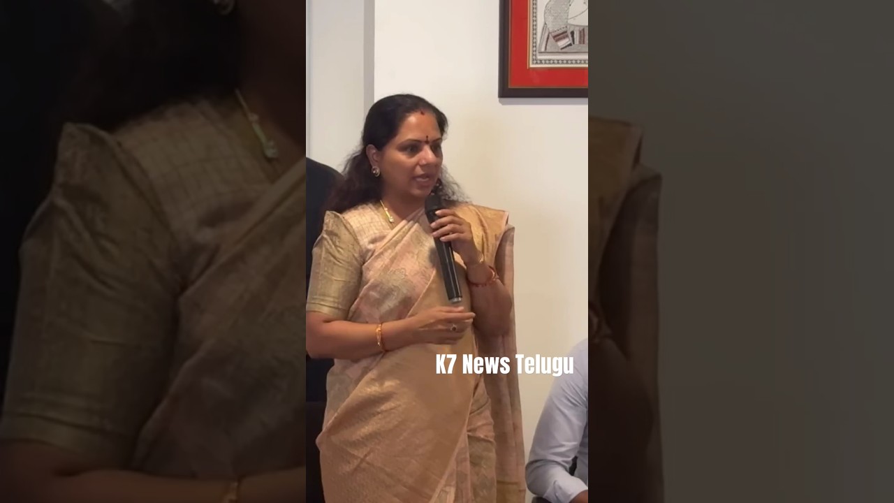 MLC Kavitha Fire On Revanth Reddy #news #kavita #kcr #brspartyoffice