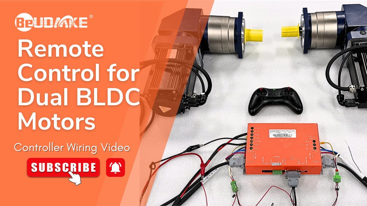 Dual Drive BLDC Controller Wiring | Two Brushless Motors with Planetary Gearboxes & Remote Control