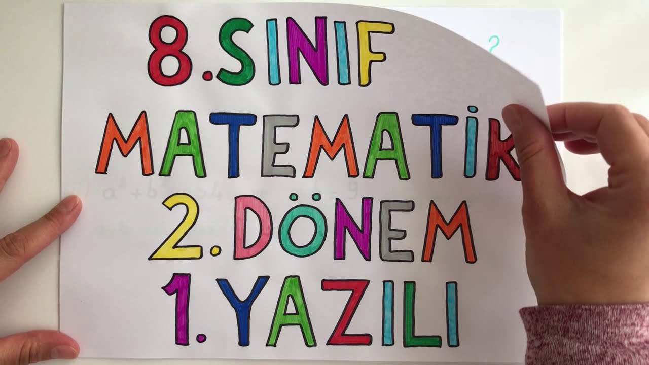 8. Sınıf Matematik 2. Dönem 1. Yazılı