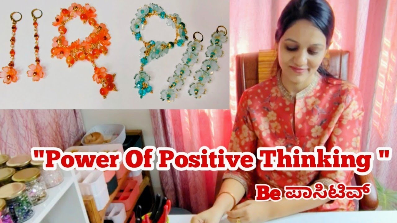 Floral Jewellery &Positive Thinking #subscribe  #diy # jewellery​ #viral​ ​​ #postitivemindset