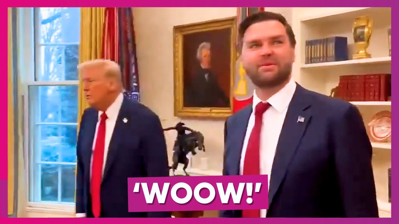 Vicepresident J.D. Vance weet niet wat hij ziet in Oval Office