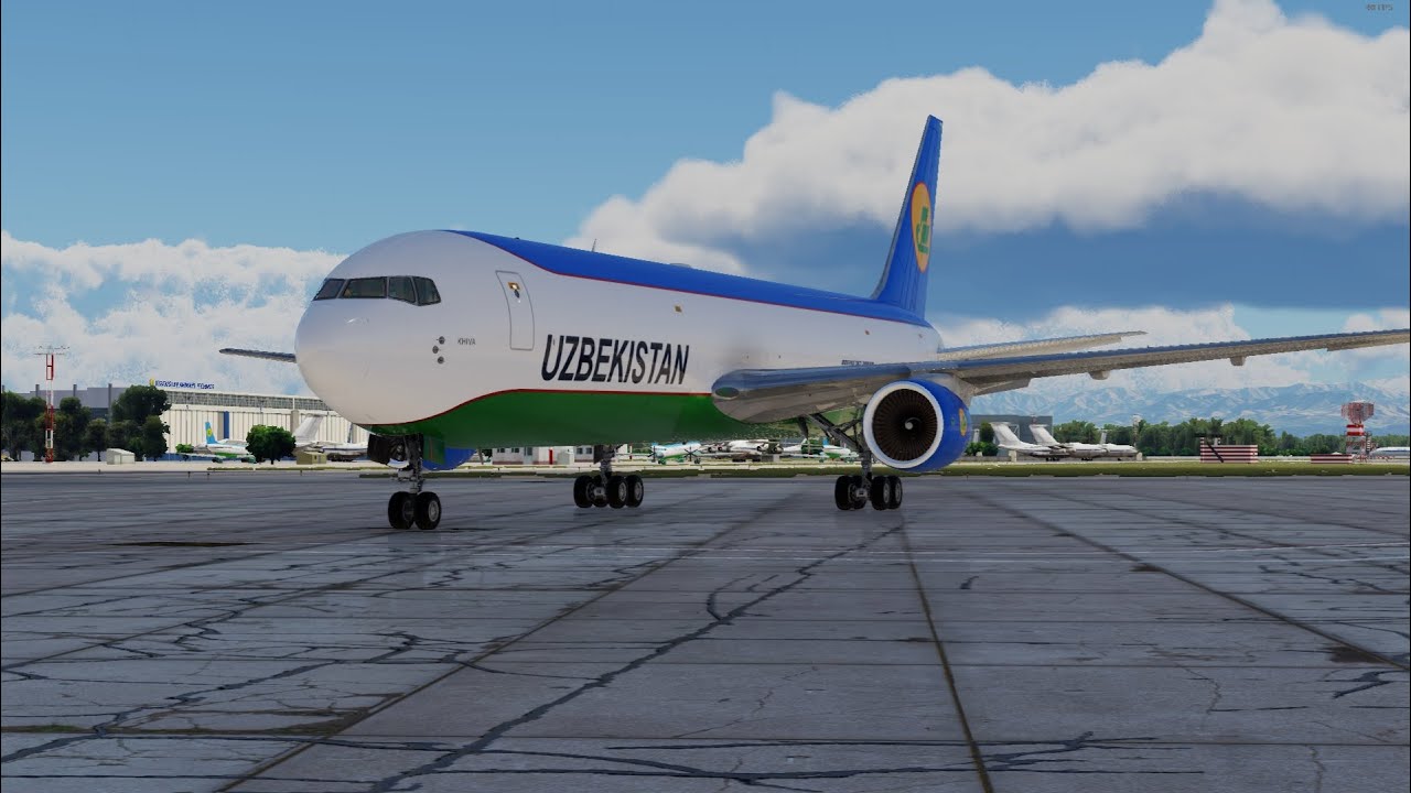 X-Plane 12! Navoi - Baku! FlightFactor Boeing 763! AutoOrtho! ActiveSky Xp12!