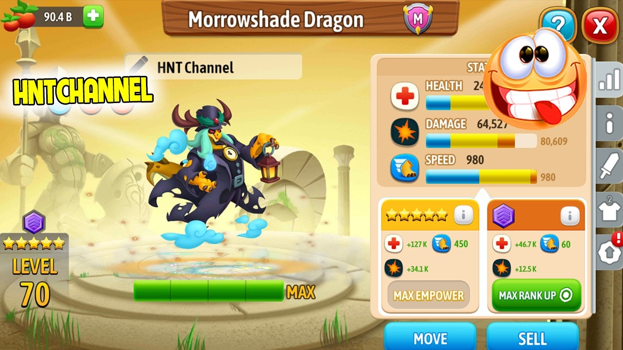 🔥 HÓA THẦN MORROWSHADE DRAGON BÓNG MA LEVEL 70 5 SAO HỦY DIỆT ARENA!