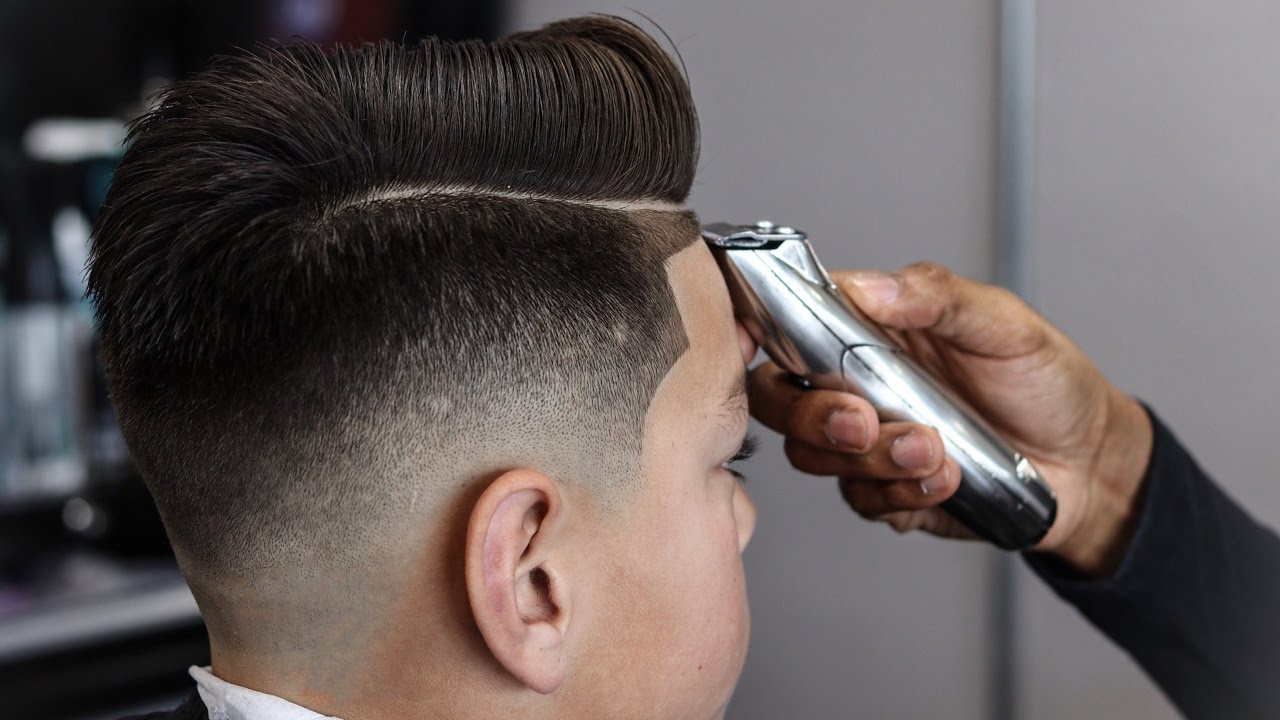 *FULL LENGTH* HAIRCUT TUTORIAL: COMBOVER | DROP FADE | BLOW DRIED AND STYLE FOR STUDENT BARBERS