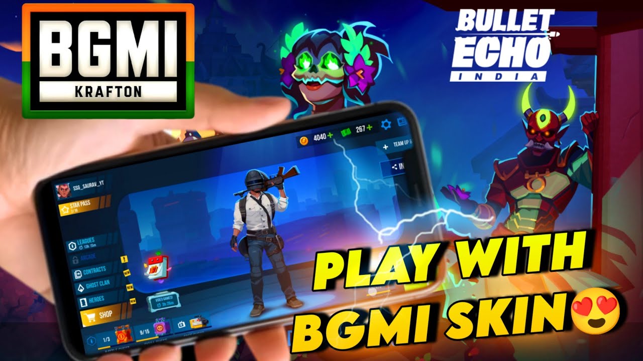 Bullet Echo India | Play With BGMI Skin Character Stalker!