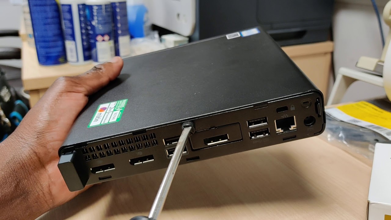 How To Open Case HP EliteDesk 800 G4 35W Desktop Mini PC