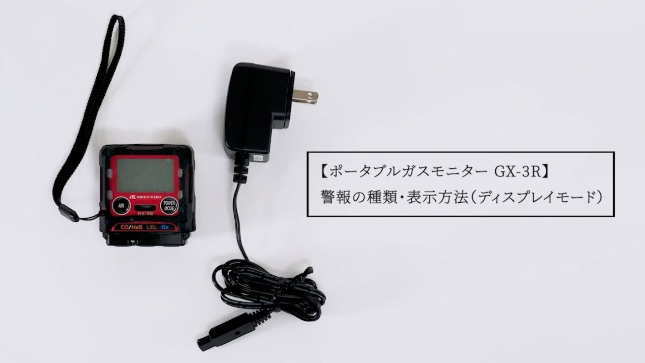 ポータブルガスモニター GX-3R 警報の種類・表示方法（ディスプレイモード）