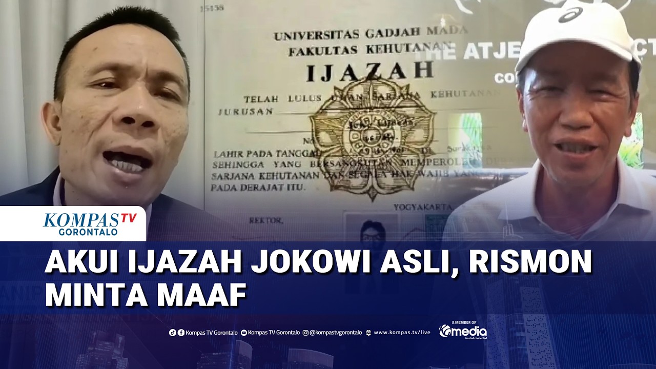 Rismon Minta Maaf Akui Ijazah Jokowi Asli, Roy Suryo Menyusul?