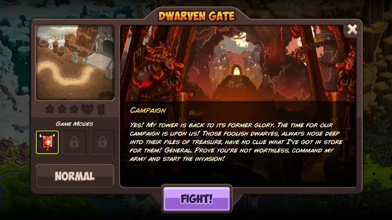 Kingdom Rush Vengeance - Dwarven gate